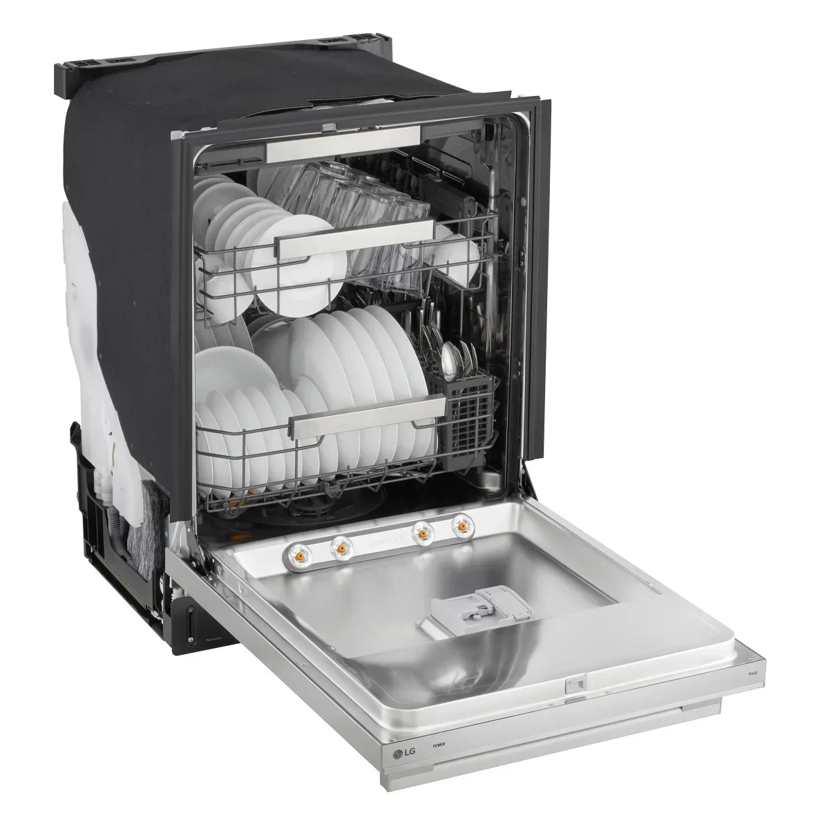 24 in. Stainless Steel FlushFit Top Control Dishwasher with AutoVentDry