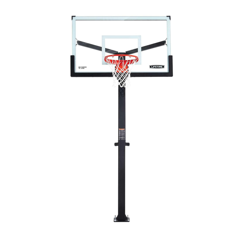 Mommoth Bolt Down Basketball Hoop with 60-in Tempered Glass Z7886
