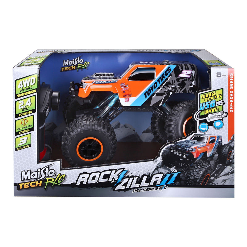 Maisto Tech Remote Controlled Indoor/Outdoor Rockzilla Truck Vehicle Toy, Ages 8+ N8386