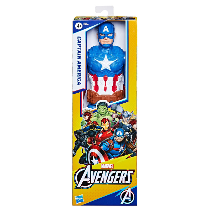 Hero Series Captain America Action Figure, 12-in Toy, Ages 4+ G8375