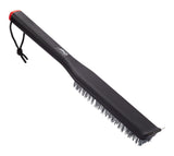 Pizza Stone Cleaning Brush & Scraping Tool with Ergonomic Grip, Black