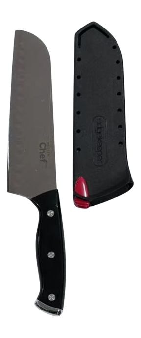 Santoku Knife, High-Carbon Steel, 7-in C2593