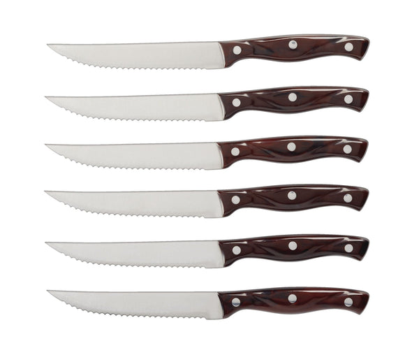 Steak Knife Set, Full Tang, 6-pc F3096