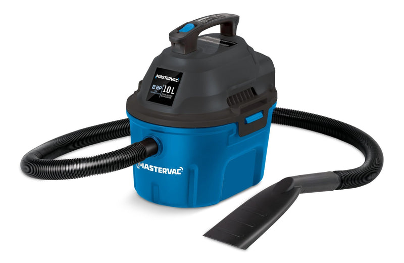 Mastervac AA255 2.0 Peak HP Wet/Dry Shop Vacuum with Hose and Accessories, 10-L C9957