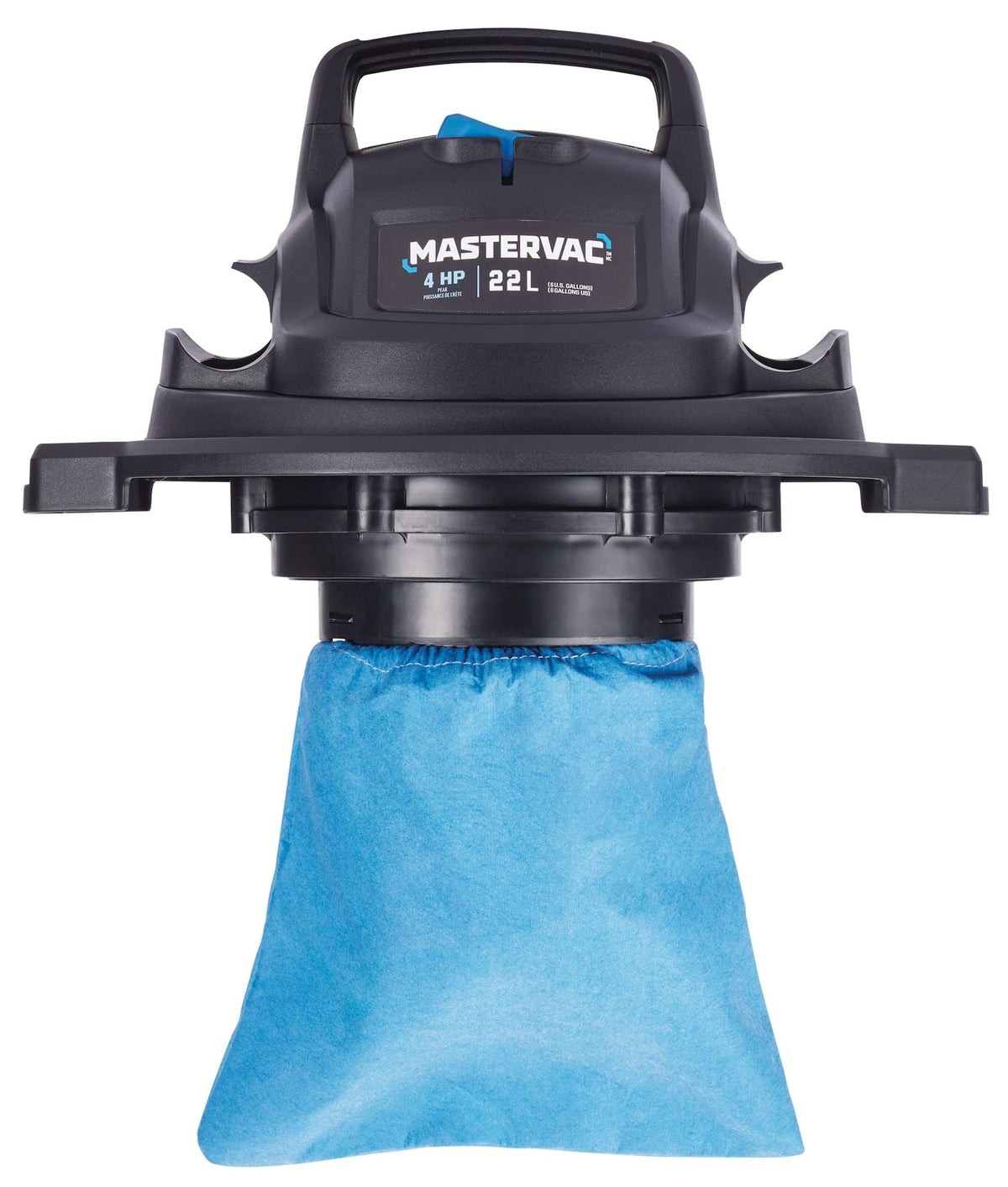Mastervac VOC608PF 4.0 Peak HP Wet/Dry Shop Vacuum with Hose & Accessories, 22-L