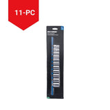 1/2-in Drive 6 Pt. Socket Set, Metric, Nickel-Chrome Plating, 11-pc
