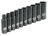 1/2-in Drive Deep Impact Socket Set, SAE, 10-pc