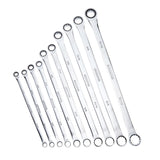 Extra-Long Double Box-End Ratcheting Wrench Set, SAE, 10-pk