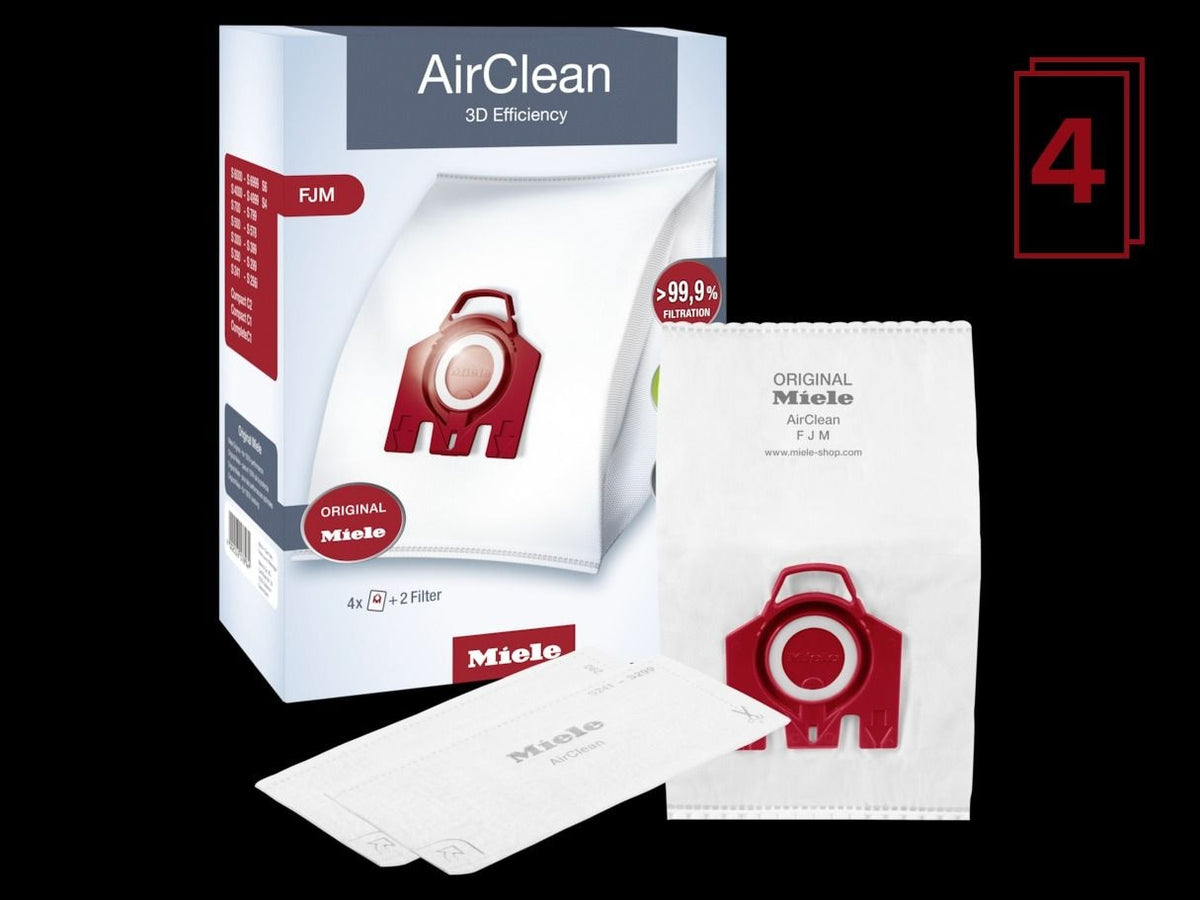 AirClean 3D FJM Dust Bags, 4-pk