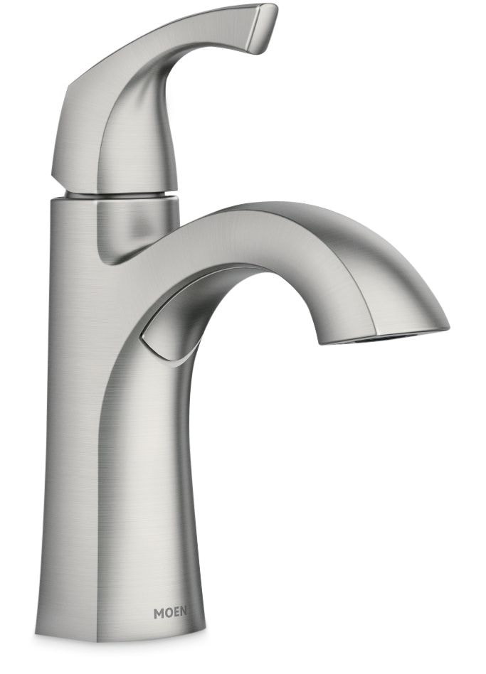 Lindor Single Handle Bathroom Faucet, Spot-resistant Brushed Nickel V8420