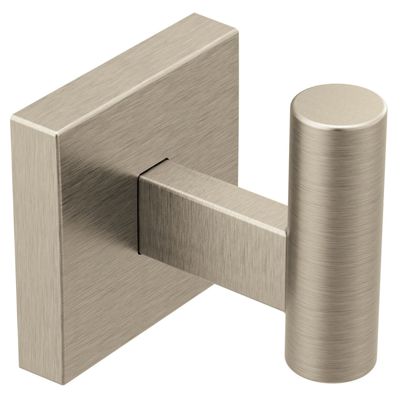 Triva Single Robe Hook, Brushed Nickel M6077