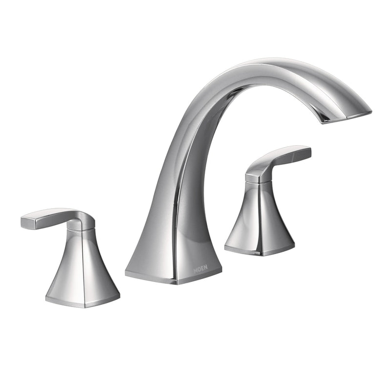 Voss 2-Handle Deck Mount Roman Tub Faucet Trim Kit, Valve Required, Chrome E5871