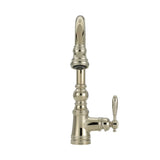 Weymouth Single Handle High Arc Pull Down Sprayer Kitchen Faucet with Power Clean, Polished Nickel