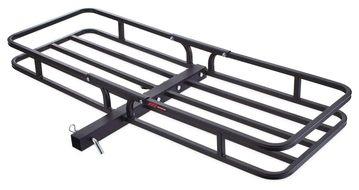 Steel Hitch Basket Cargo Carrier, 500-lb Capacity, Black