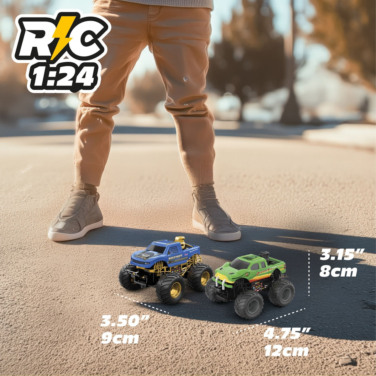 MotorDayz RC Monster Truck Twinpack - 1:24 Scale
