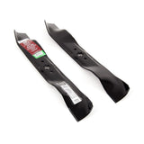 3-in-1, 2-Blade Replacement Set for 38-in Lawn Tractor Cutting Decks, Black