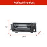 10-in-1 Dual Heat Countertop Electric Air Fry Oven with XL Capacity