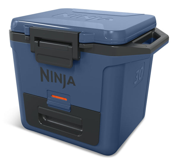 30-Quart Portable Hard Cooler with Drawer, 28-L, Blue V9353