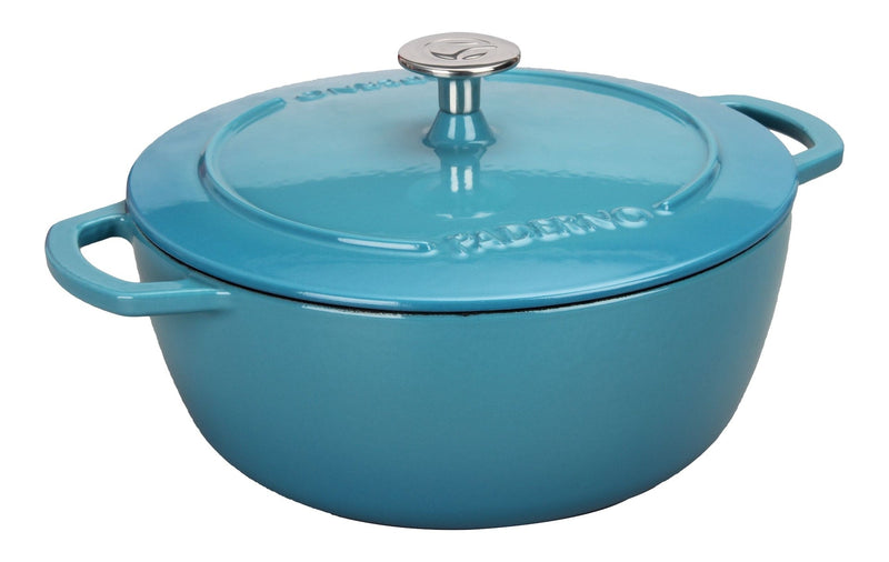 Cast Iron Dutch Oven, Atlantic Blue, 4.7-L R4358