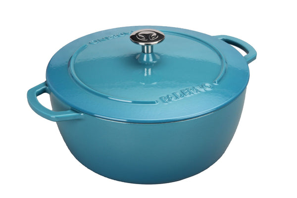 Cast Iron Dutch Oven, Atlantic Blue, 6.6-L N7606