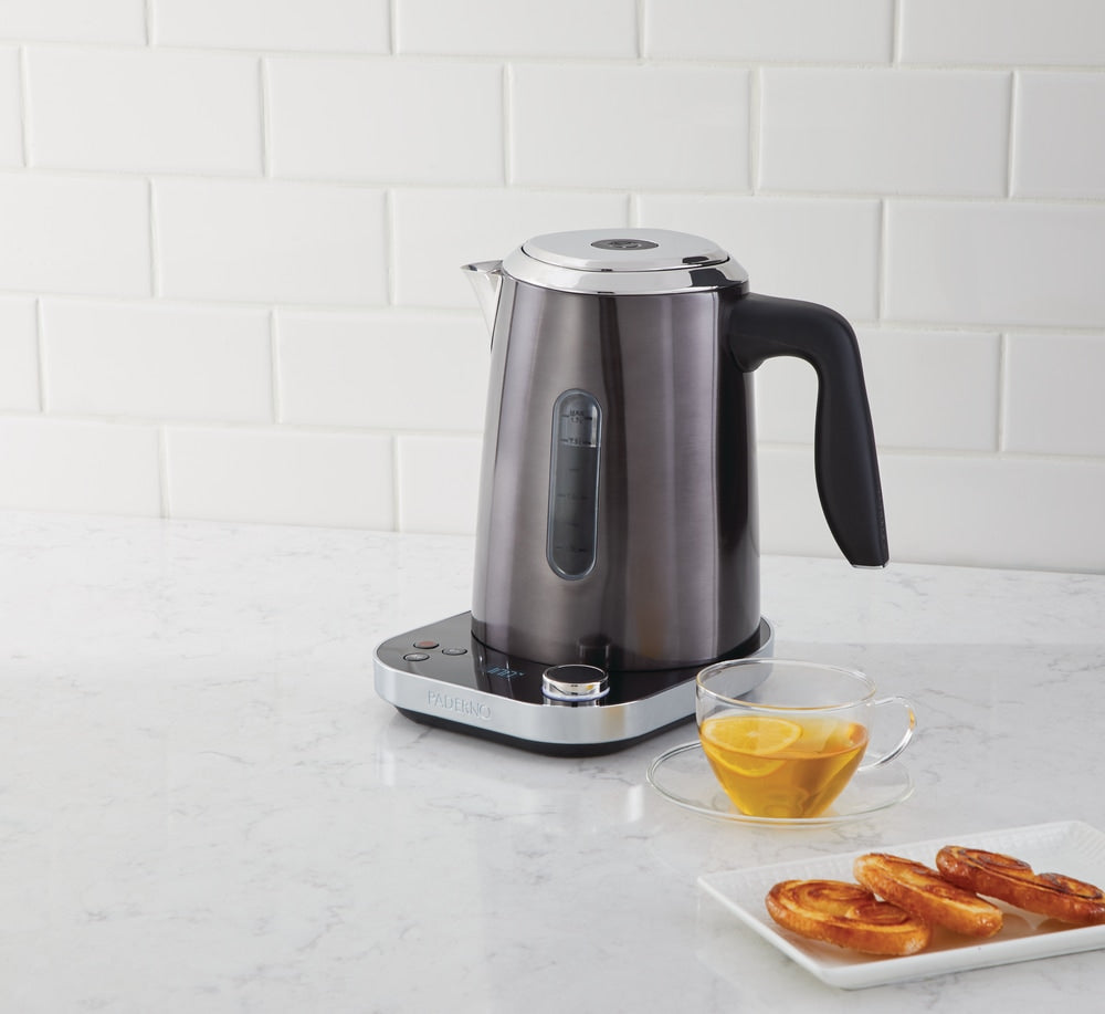 Cordless Electric Kettle with Auto Shut Off, Black Stainless Steel, 1.7L