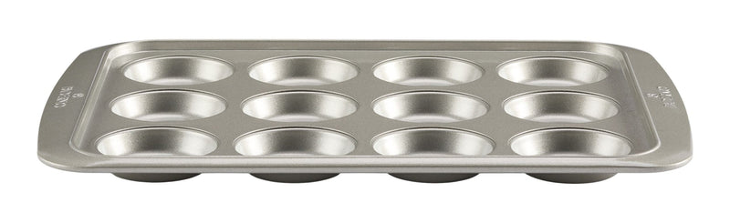 Professional Muffin Top Pan, Silver, 12-Cup M8042