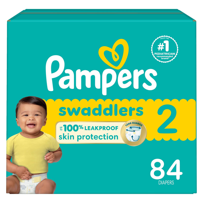 Swaddler Size 2 Leak-Free Baby Diapers, 84-pc I2224