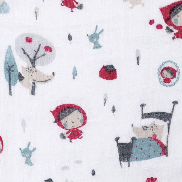 Cotton Muslin Baby Swaddle Blanket, Riding Hood M5288