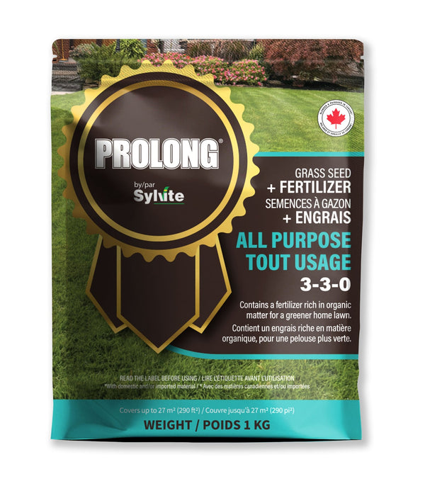 All Purpose Grass Seed with Fertilizer, 3-3-0, 1kg A7662