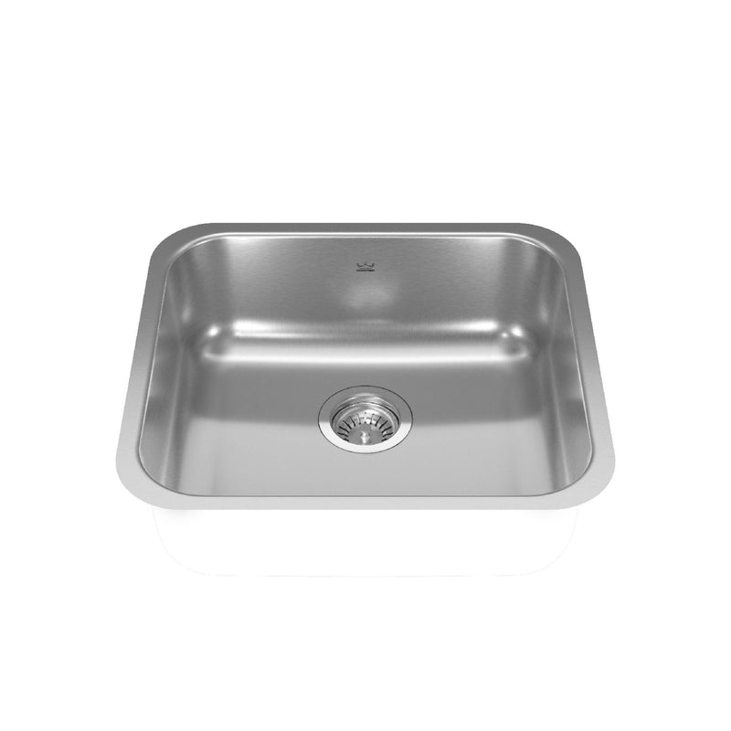 Single Stainless Steel Sink, 19.75x17.75-in G4367
