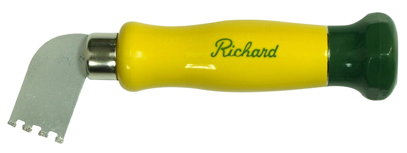 Tungsten Steel Carbide-Tipped Grout Remover Tool with Notched Blade & Plastic Handle U7019