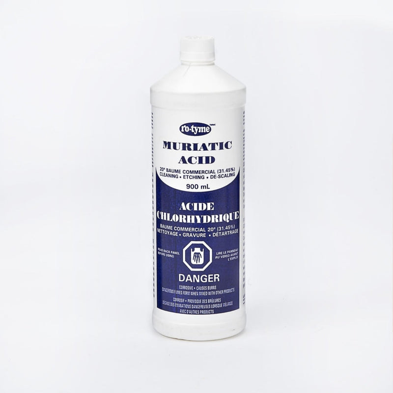 Muriatic Acid For Cleaning & Etching Concrete & Descaling Tile/Porcelain, 900-mL B8904