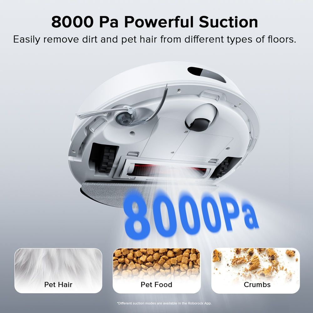 Q7 L5 2-in-1 Robot Cordless Vacuum & Mop Cleaner, Pet-Friendly, App Controlled, Includes Charging Dock, White