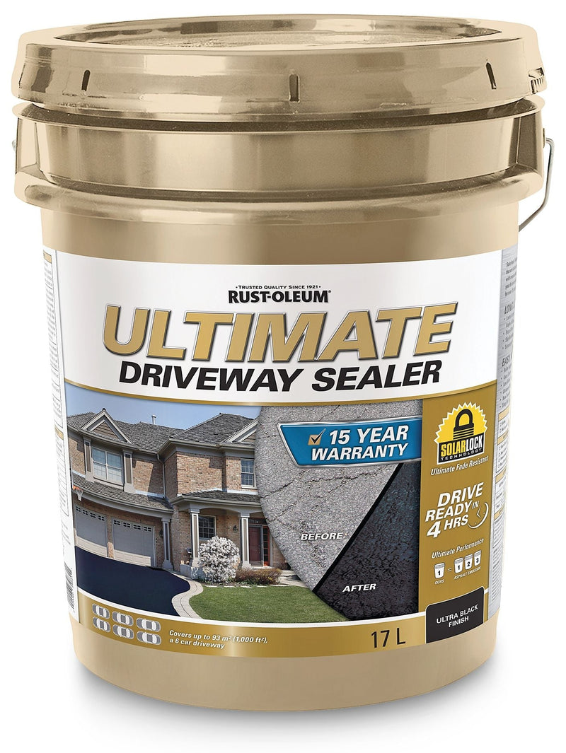 15-Year Ultimate Asphalt Driveway Sealer, 1000 sq. ft Coverage, Ultra Black, 17-L K6313