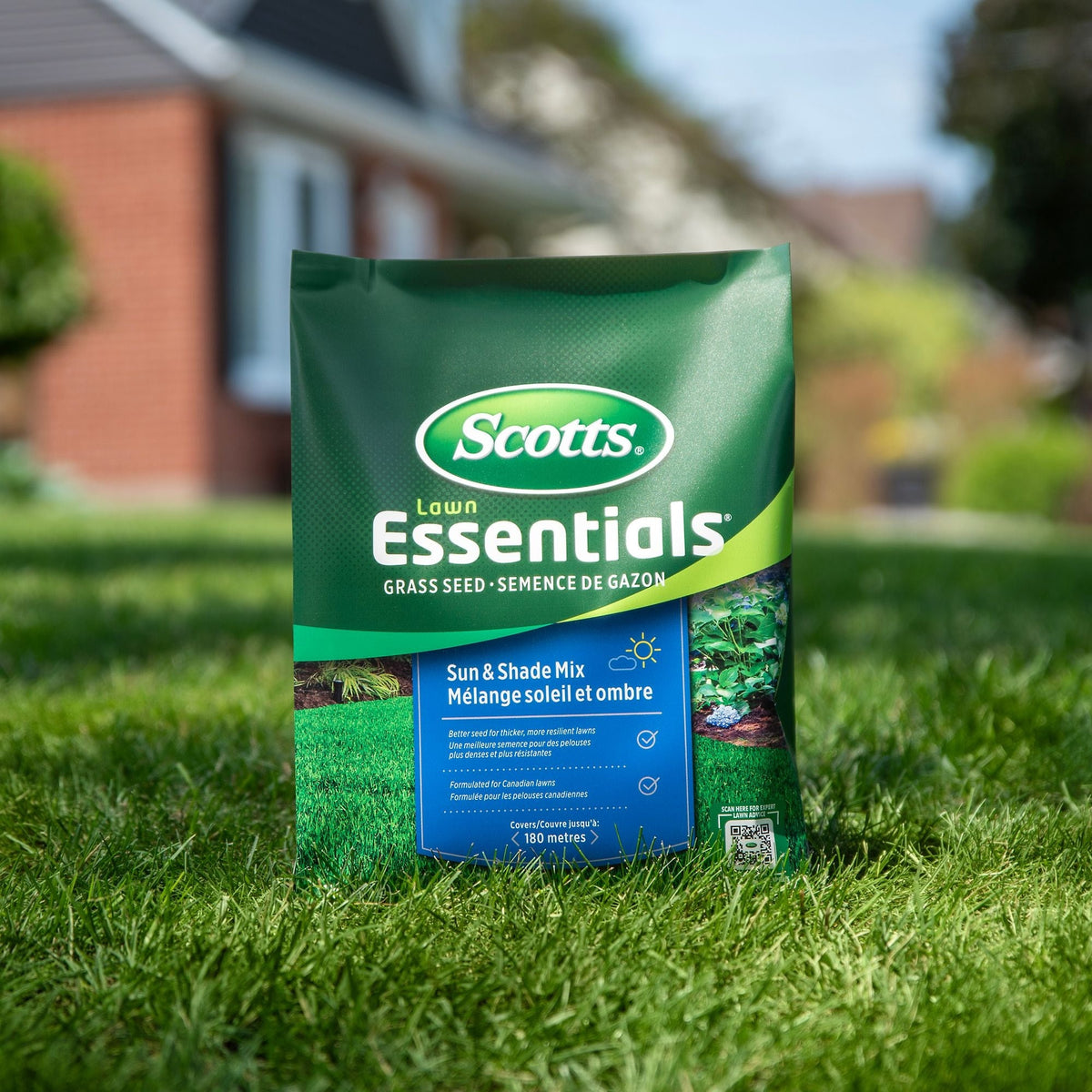 Lawn Essentials Sun & Shade Grass Seed Mix, Weed-Free, 1-kg