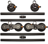 Monkey Bars Aluminum Roof Cross-Bar System, Powder Coated Black, 60-in