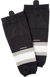 Performance Hockey Socks, Black/White/Silver, Assorted Sizes