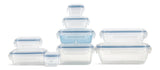 Food Storage Container Set with Airtight & Leakproof Seal, Nestable, 9 Count