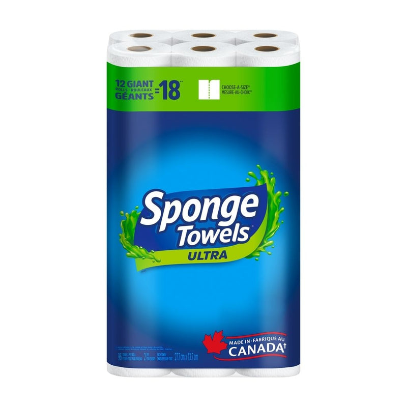 Ultra Choose-A-Size Giant Roll Paper Towels, 2-ply, 12-pk E9872