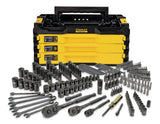 Professional Grade Black Chrome Socket Set, SAE/Metric, 203-pc