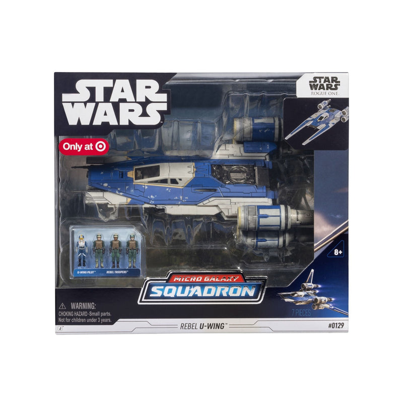 Micro Galaxy Squadron U-wing Starfighter, 2-in Vehicle with Foldout Wings, Troop Bay, Sniper Gun, and Four 1-in Micro Figure... Y1904