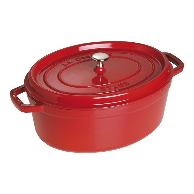 5.5L / 5.75QT OVAL COCOTTE - CHERRY J8320