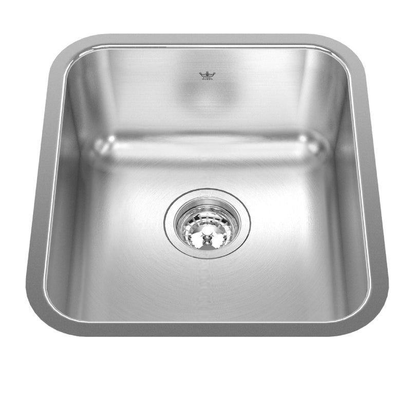 Single Stainless Steel Sink, 15.75x17.75-in I1952