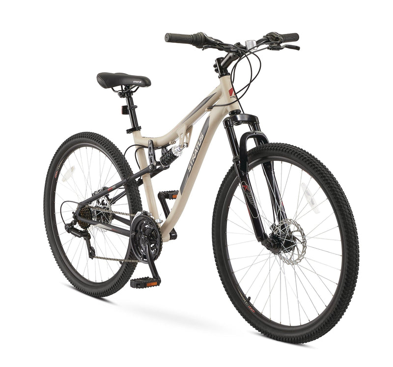 Striker Adult Bike, 21-Speed, 17-in Aluminum Frame, 27.5-in, Beige A287