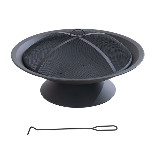 Genesee Round Fire Pit, Black I679