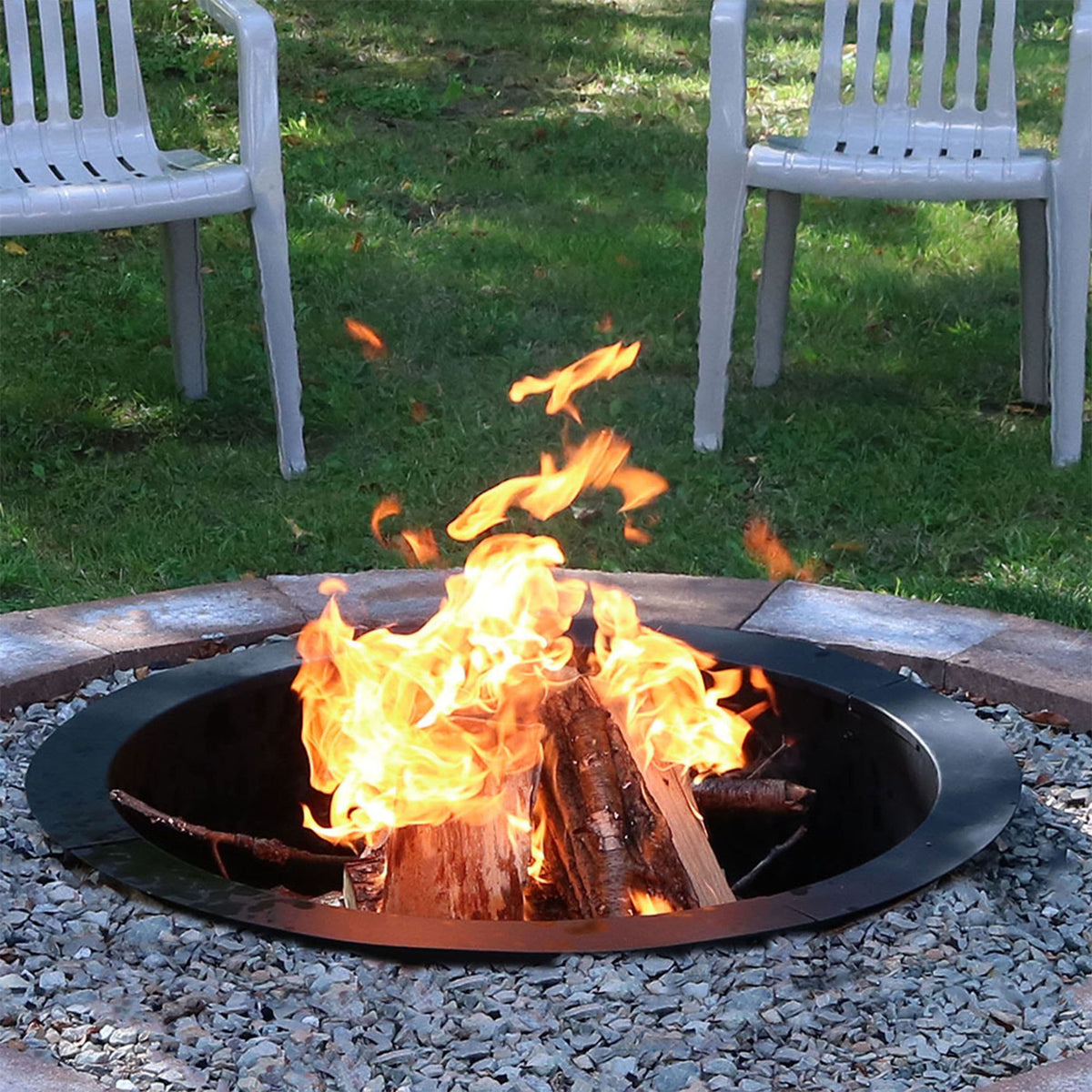 Decor Heavy Duty Fire Pit Ring Liner, 39-in