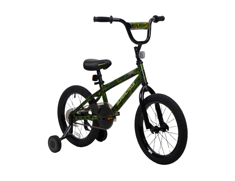 Youth Bike with Hi-Ten Steel Frame, 16-in, Camo F123