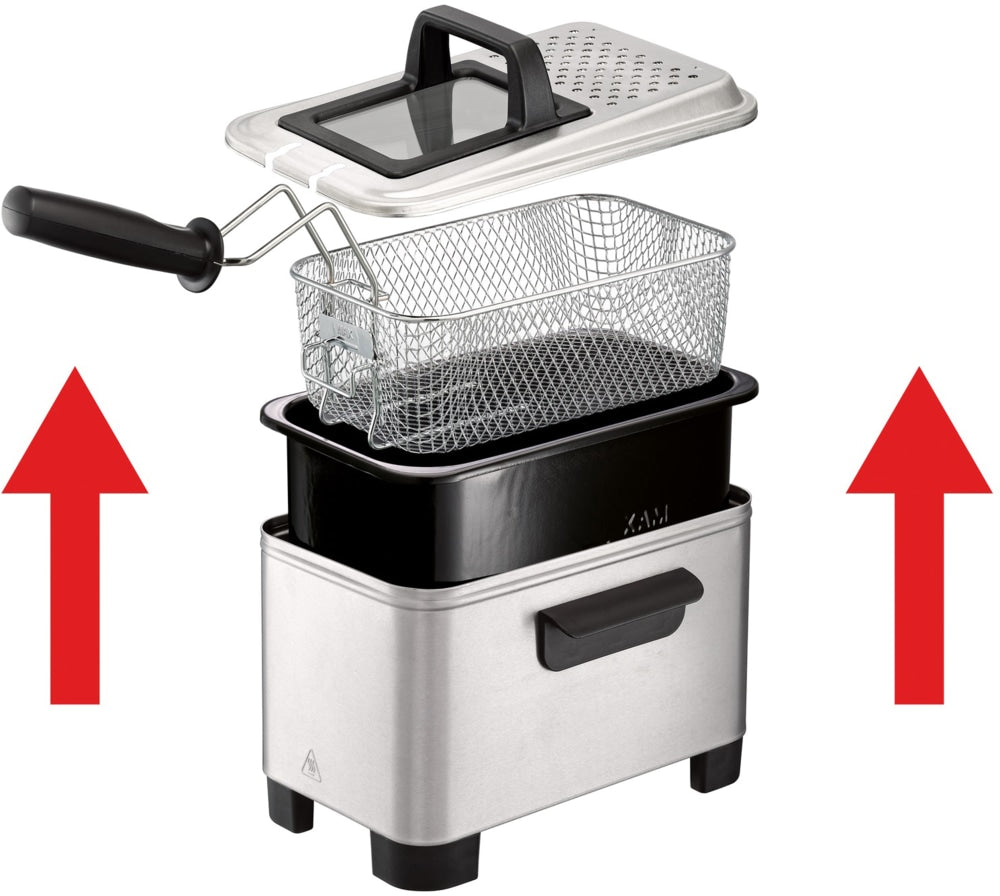 Easy Pro Deep Fryer, Stainless Steel, 3L