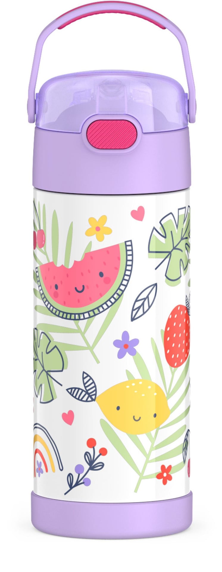 Rainbow Fruit Stainless Steel Insulated Water Bottle, 14-oz M4100