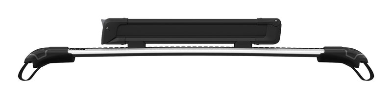 SnowPack Stainless Steel Roof Top Mount Ski/Snowboard Rack, Large, Black, 2-pc K8401